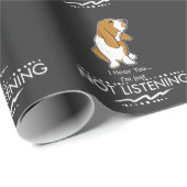 Basset Hound Dog - Hoor je dat ik niet luister Cadeaupapier (Rol Hoek)