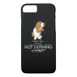 Basset Hound Dog - Hoor je dat ik niet luister iPhone 8/7 Hoesje