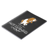 Basset Hound Dog - Hoor je dat ik niet luister Notitieboek (Linkerzijde)