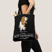 Basset Hound Dog - Hoor je dat ik niet luister Tote Bag (Dichtbij)
