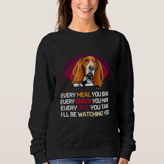 Basset Hound Dog I ll Be Watching You  Father s Da Trui (Voorkant)