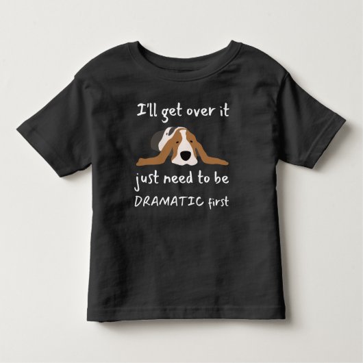 Basset Hound Dog Ik kom er wel overheen Kinder Shirts (Voorkant)
