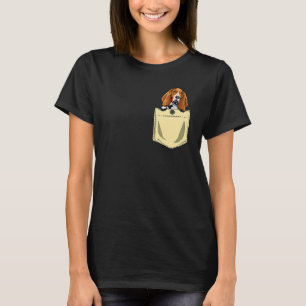 Basset Hound Dog in Pocket Puppy T-shirt