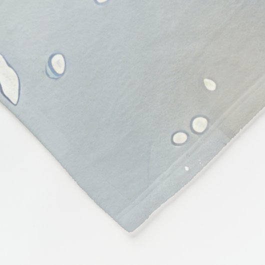 Basset Hound Dog in Sledge Let It Snow Christmas Fleece Deken (Hoek)