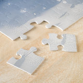 Basset Hound Dog in Sledge Let It Snow Christmas Legpuzzel (Zijkant)