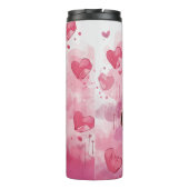 Basset Hound Dog is mijn Valentijn gepersonaliseer Thermosbeker (Achterkant)