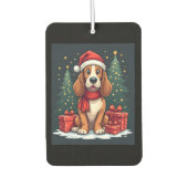 Basset Hound Dog Kerstfeesten Santa Hondenliefhebb Luchtverfrisser (Voorkant)