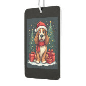 Basset Hound Dog Kerstfeesten Santa Hondenliefhebb Luchtverfrisser (Links)