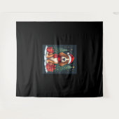 Basset Hound Dog Kerstfeesten Santa Hondenliefhebb Wandkleed (Voorkant (horizontaal))