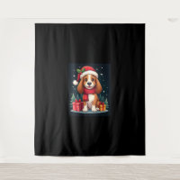 Basset Hound Dog Kerstoutfits Santa Hat Dog X
