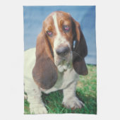 Basset Hound Dog Kitchen Towel Theedoek (Verticaal)