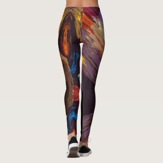 Basset Hound Dog Leggings (Achterkant)