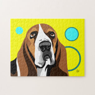 Basset Hound Dog Legpuzzel