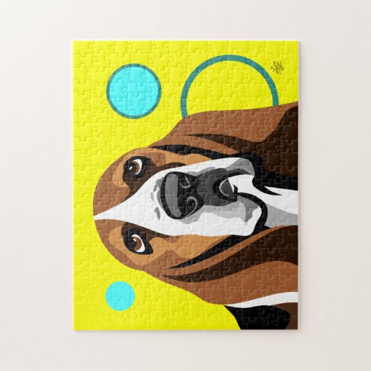 Basset Hound Dog Legpuzzel (Verticaal)