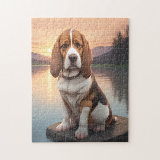 Basset Hound Dog Legpuzzel (Verticaal)