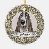 Basset Hound Dog Loving Memory ornament (Voorkant)