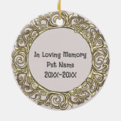 Basset Hound Dog Loving Memory ornament (Achterkant)