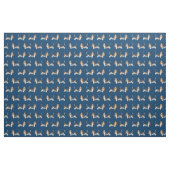 Basset Hound dog marvy blue Stof (Fat Quarter)