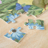 Basset Hound Dog met Flowers Spring Legpuzzel (Zijkant)