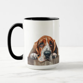 Basset Hound Dog-Mok Mok