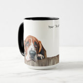 Basset Hound Dog-Mok Mok (Voorkant links)