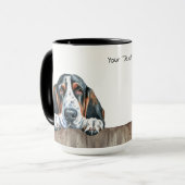 Basset Hound Dog-Mok Mok (Voorkant links)