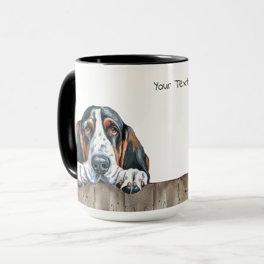 Basset Hound Dog-Mok Mok (Voorkant links)
