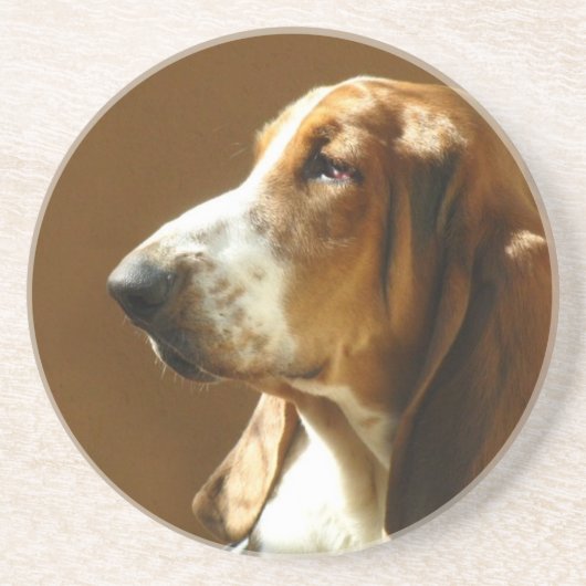 Basset Hound Dog Onderzetters (Voorkant)
