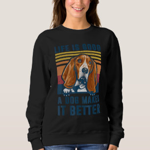 Basset Hound Dog Pap Mannen Vrouwen Trui