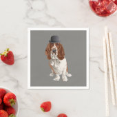 Basset Hound Dog Papier Servet (Insitu)