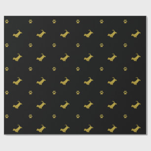 Basset Hound Dog Paw Gift Wrapping paper Cadeaupapier