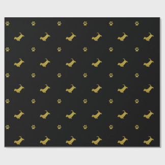 Basset Hound Dog Paw Gift Wrapping paper Cadeaupapier