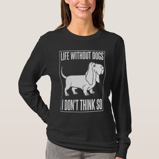 Basset Hound Dog Puppies Owner Lover T-shirt (Voorkant)