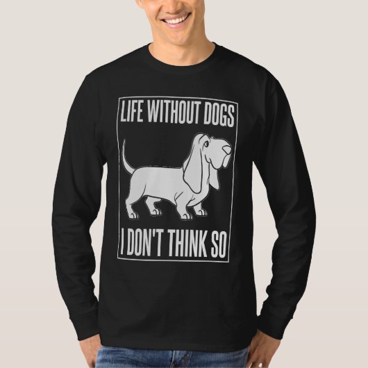 Basset Hound Dog Puppies Owner Lover T-shirt (Voorkant)