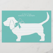 Basset Hound Dog Puppy Briefpapier (Voorkant)