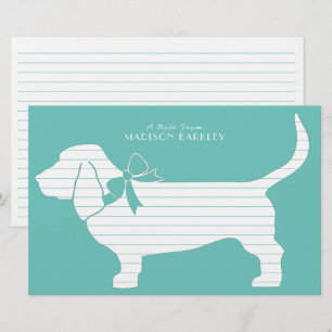 Basset Hound Dog Puppy Briefpapier