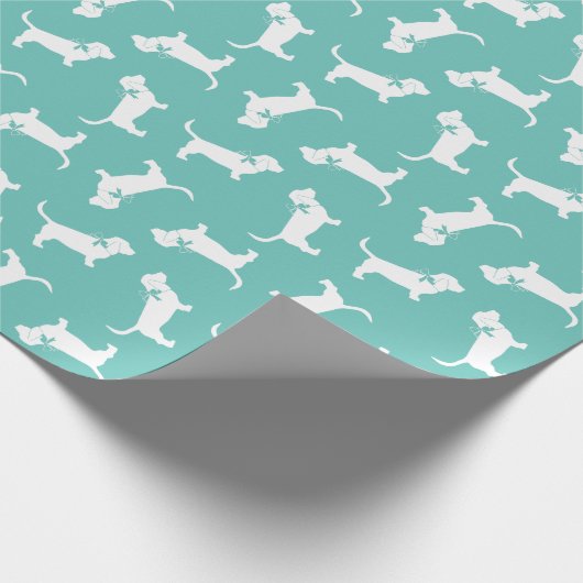Basset Hound Dog Puppy Cadeaupapier (Hoek)