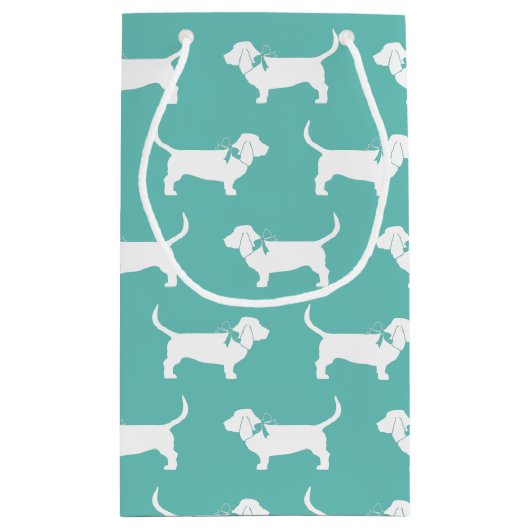 Basset Hound Dog Puppy Klein Cadeauzakje (Achterkant)