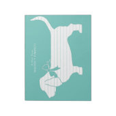 Basset Hound Dog Puppy Notitieblok (Linkerzijde)