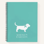 Basset Hound Dog Puppy Notitieboek (Voorkant)