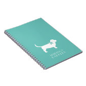 Basset Hound Dog Puppy Notitieboek (Rechterzijde)