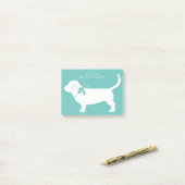 Basset Hound Dog Puppy Post-it® Notes (Op bureau)