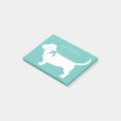 Basset Hound Dog Puppy Post-it® Notes (Schuin)