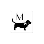 Basset Hound Dog Puppy Rubberstempel (Afrduk)