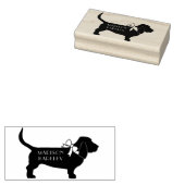 Basset Hound Dog Puppy Rubberstempel (Gestempeld)