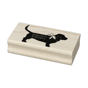 Basset Hound Dog Puppy Rubberstempel