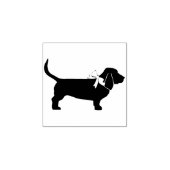 Basset Hound Dog Puppy Rubberstempel (Afrduk)