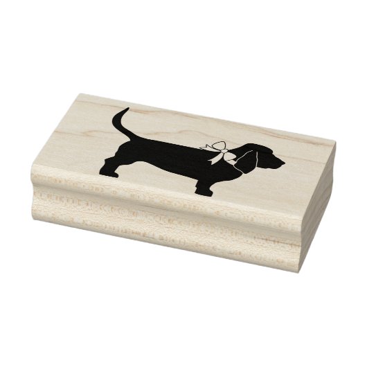 Basset Hound Dog Puppy Rubberstempel (Stempel)