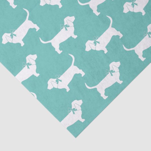 Basset Hound Dog Puppy Tissuepapier (Detail)