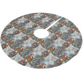 Basset Hound Dog Riding Motorcycle Kerstmis Kerstboom Rok (Gekanteld)